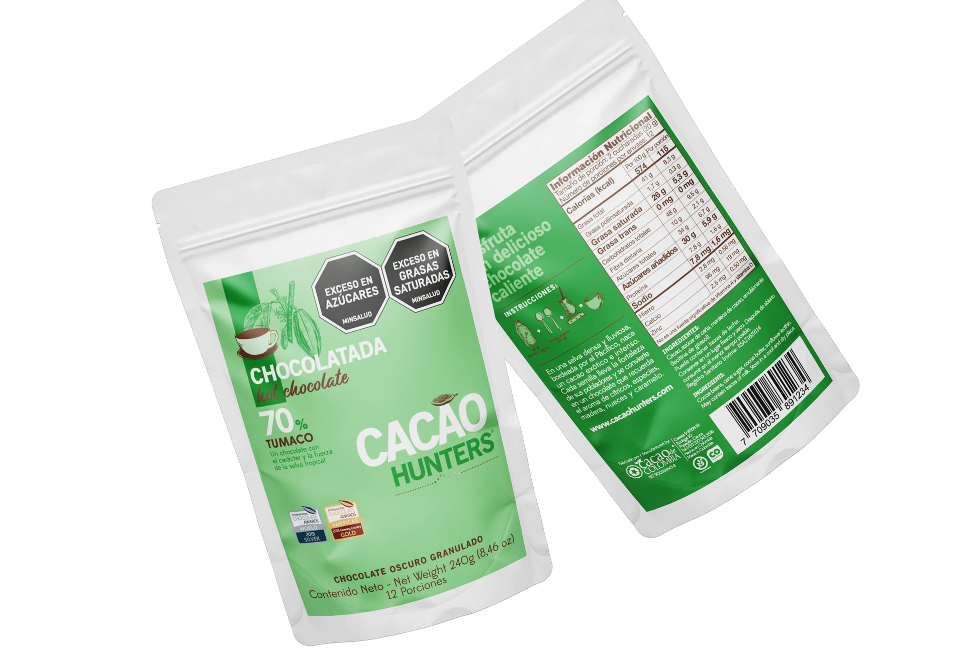 Chocolatada Tumaco 70% - 240gr