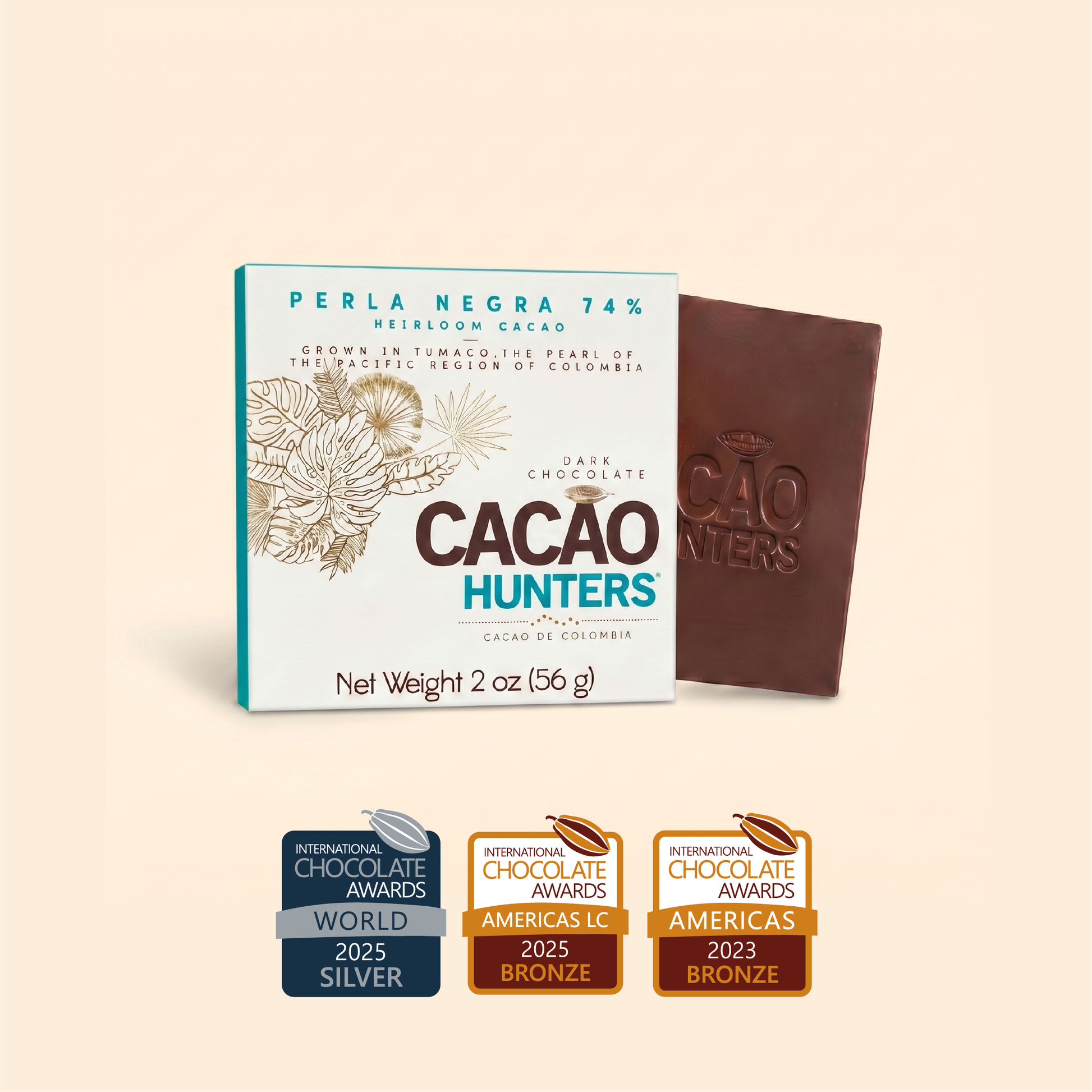Perla negra 74% - Heirloom 56gr