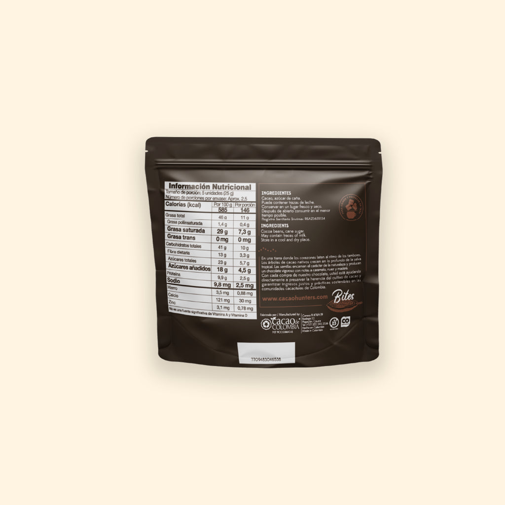 Bites Tumaco 82% - 60gr