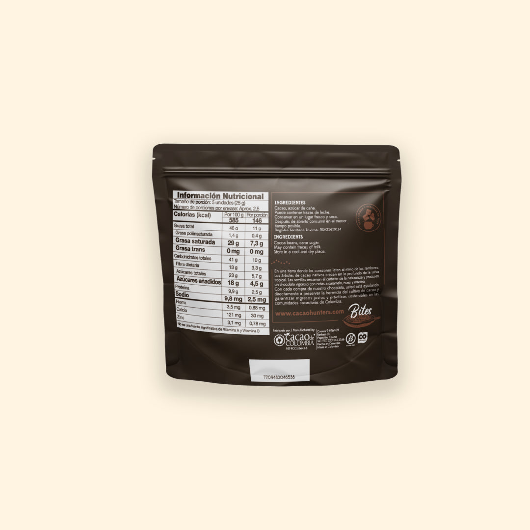 Bites Tumaco 82% - 60gr