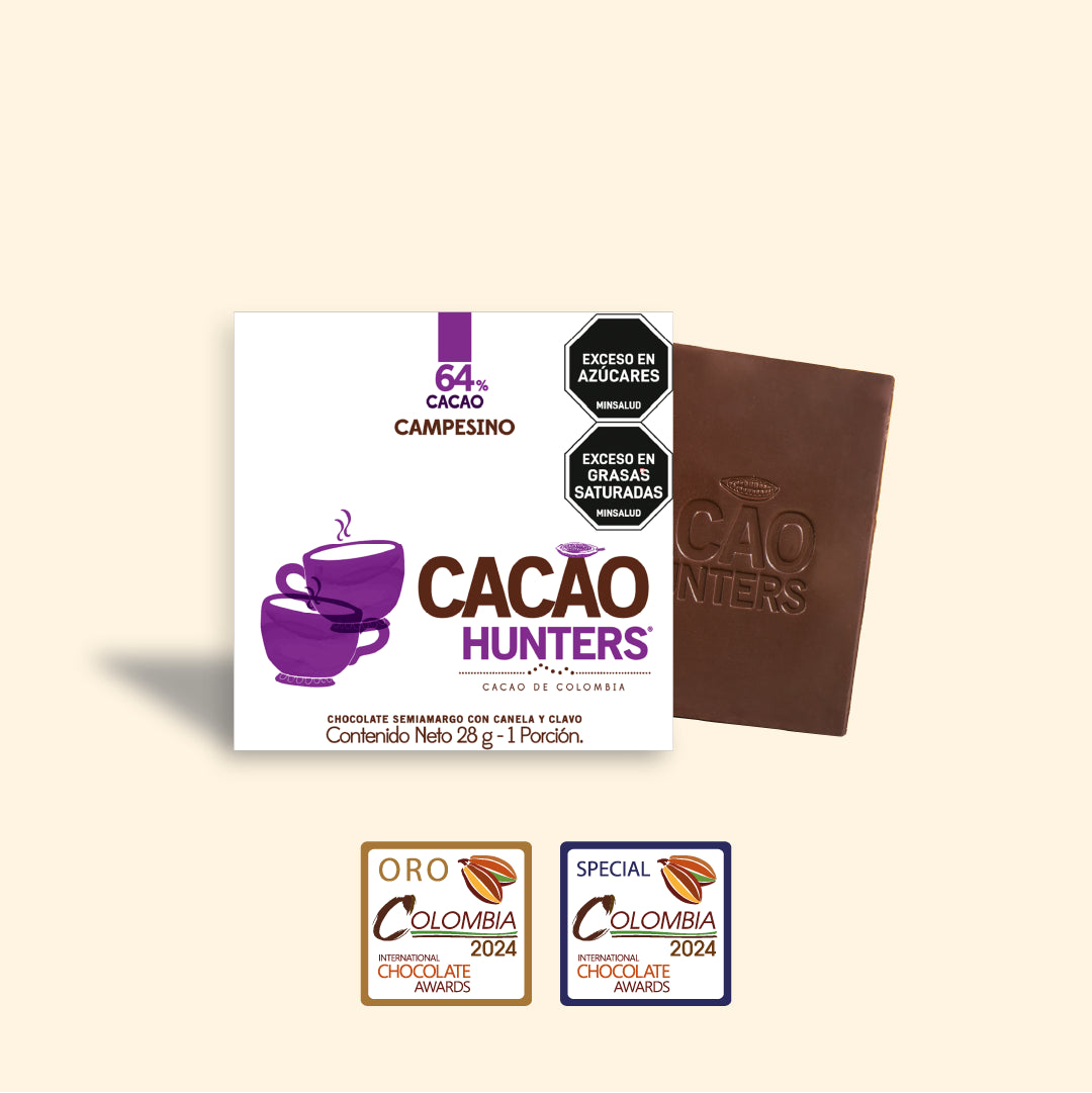 Chocolate Campesino 64% - Tableta por 28g