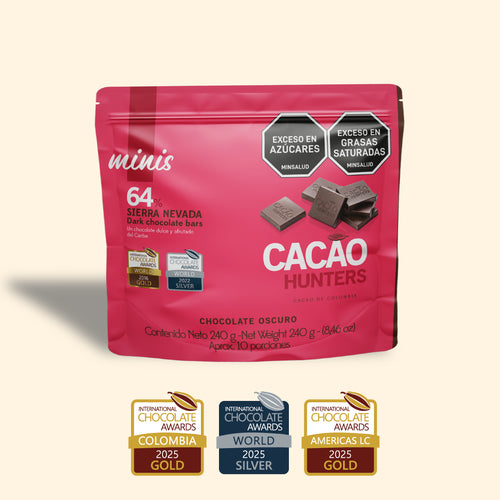 Hunters mini Sierra Nevada 64% - 240gr – Cacao Hunters