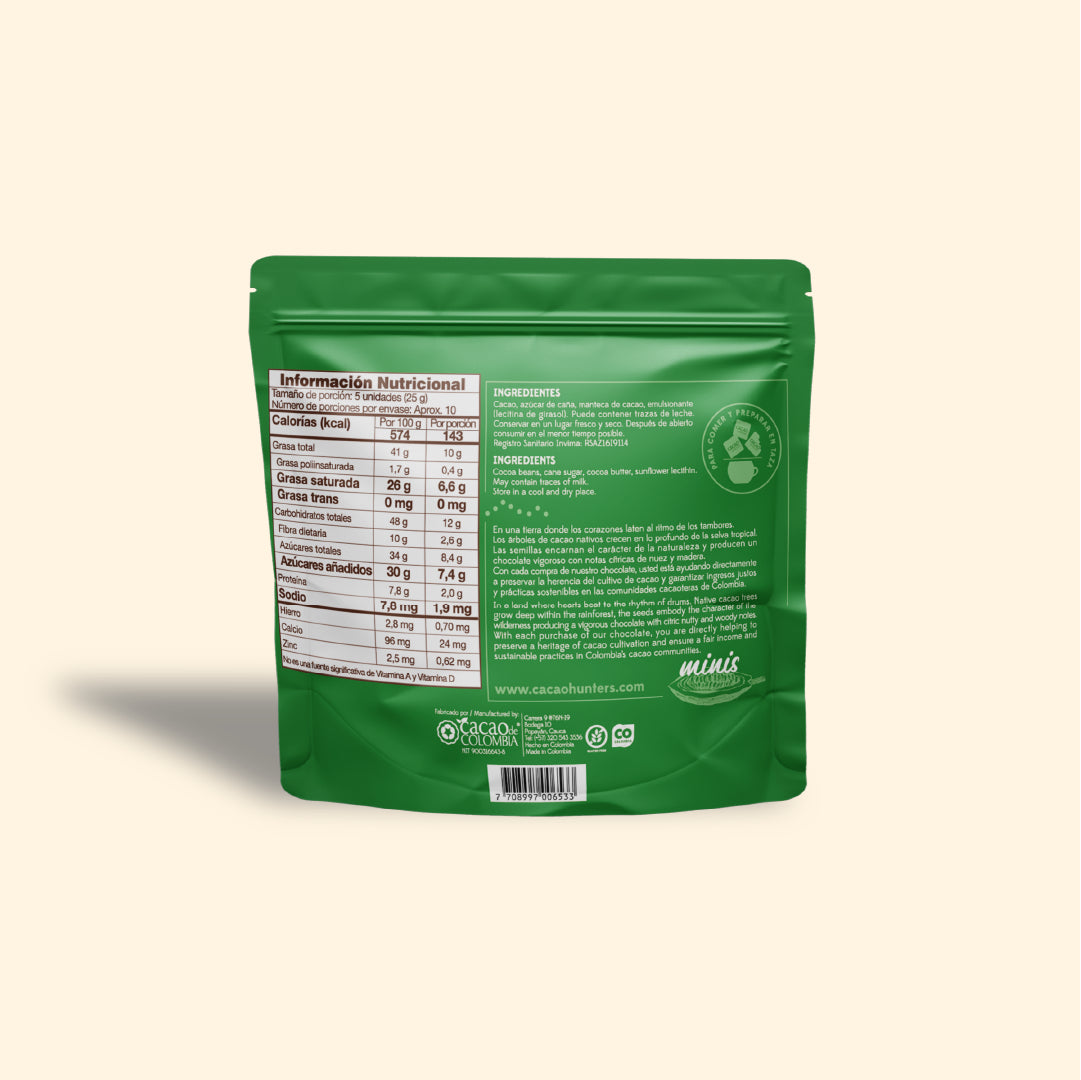 Hunters mini Tumaco 70% - 240gr