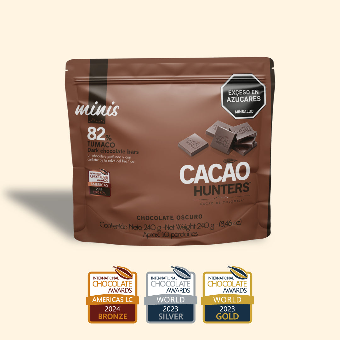 Hunters mini  Tumaco 82% - 240gr