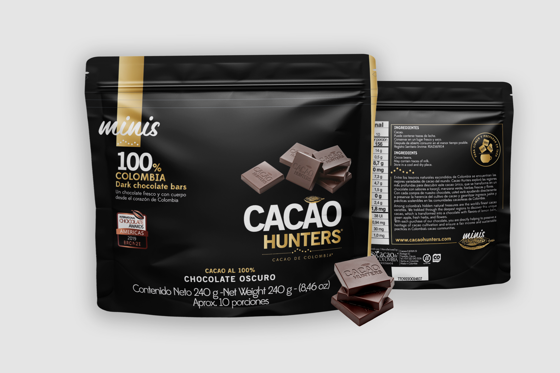 Hunters mini Colombia 100%  - 240gr