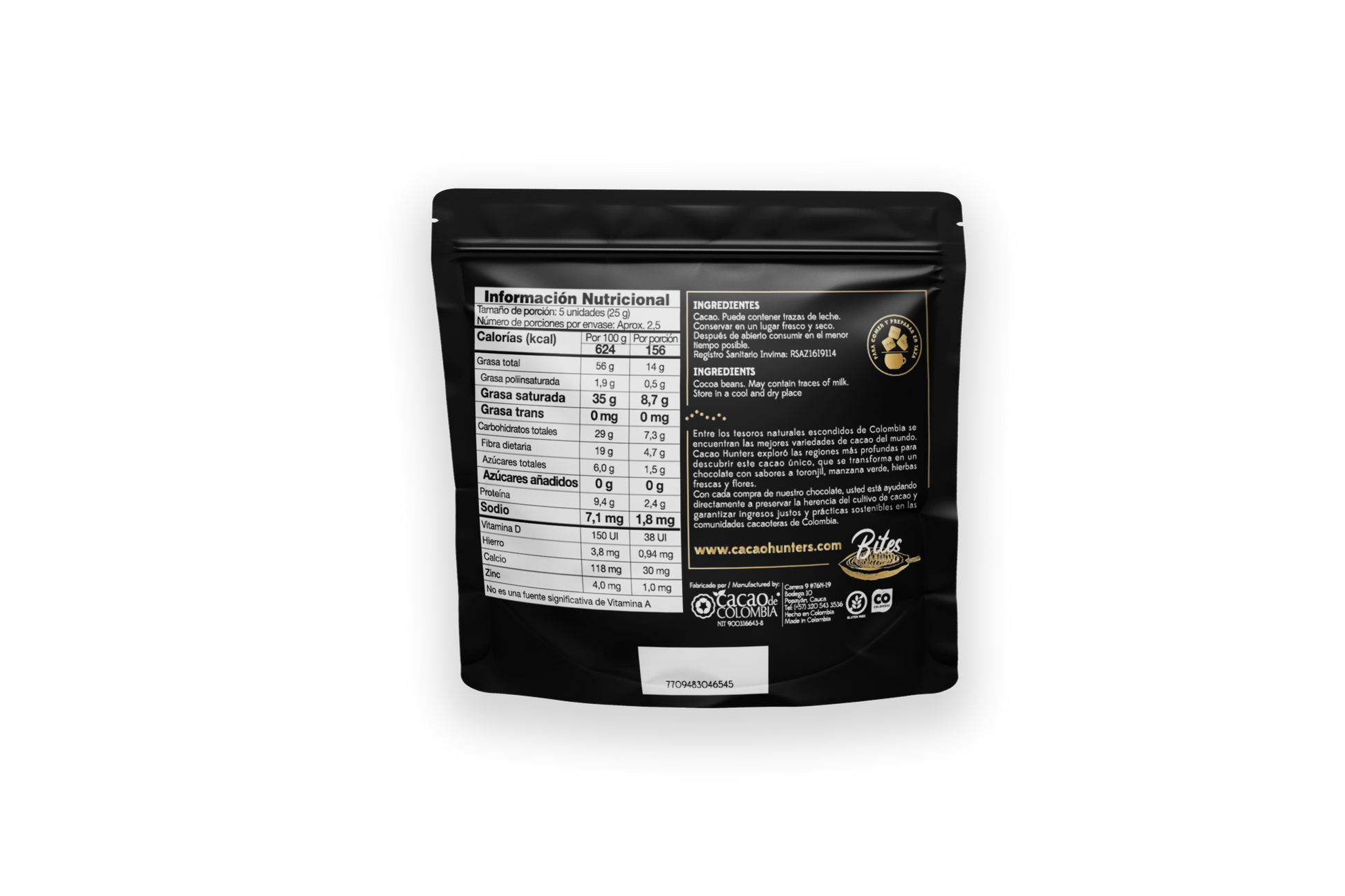Bites Colombia 100% - 60gr