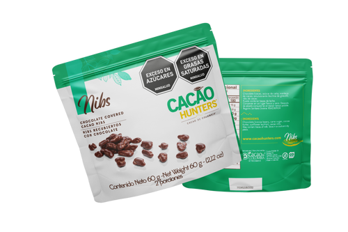 Bites Nibs recubiertos de chocolate - 60gr