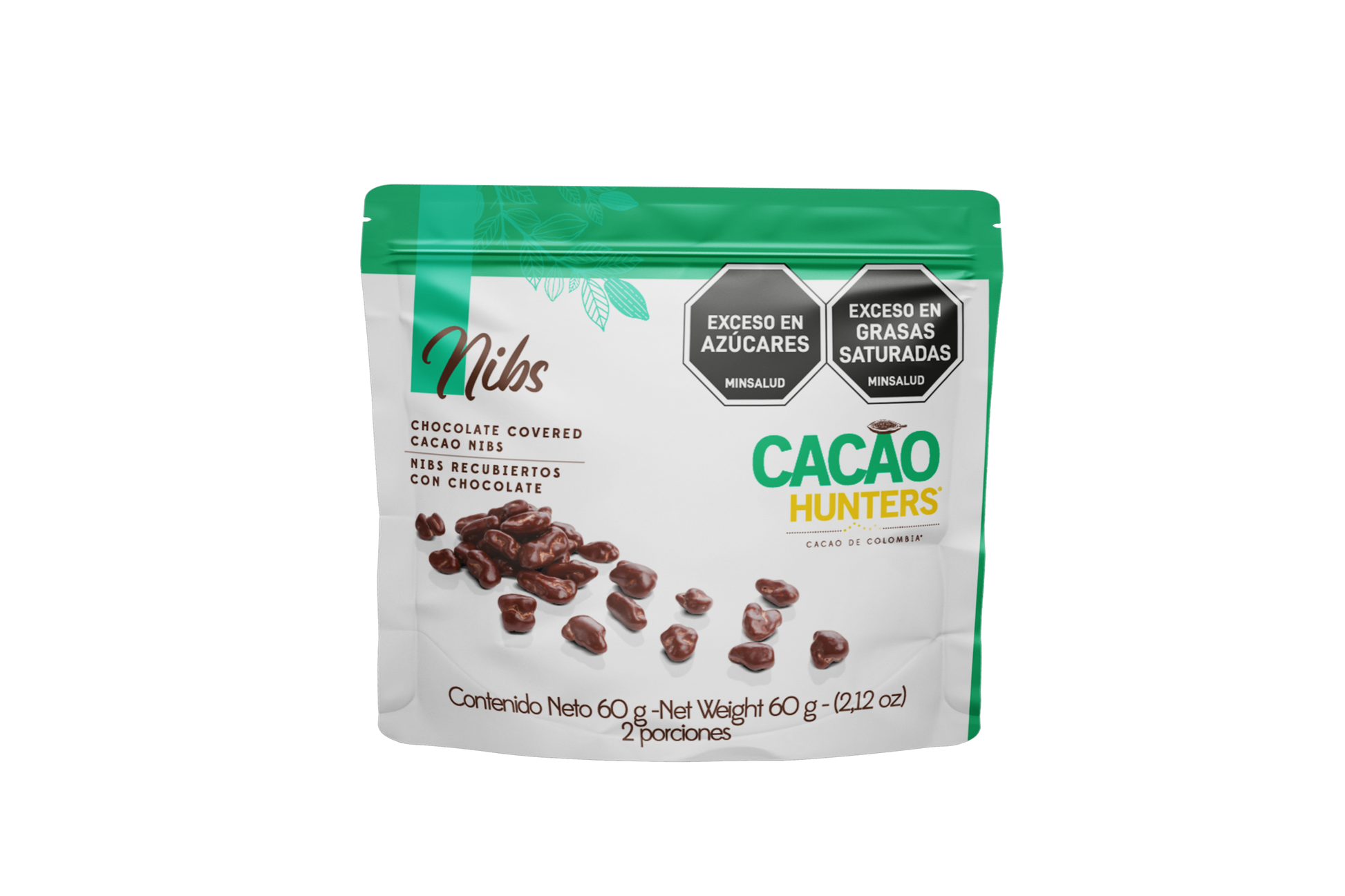 Bites Nibs recubiertos de chocolate - 60gr