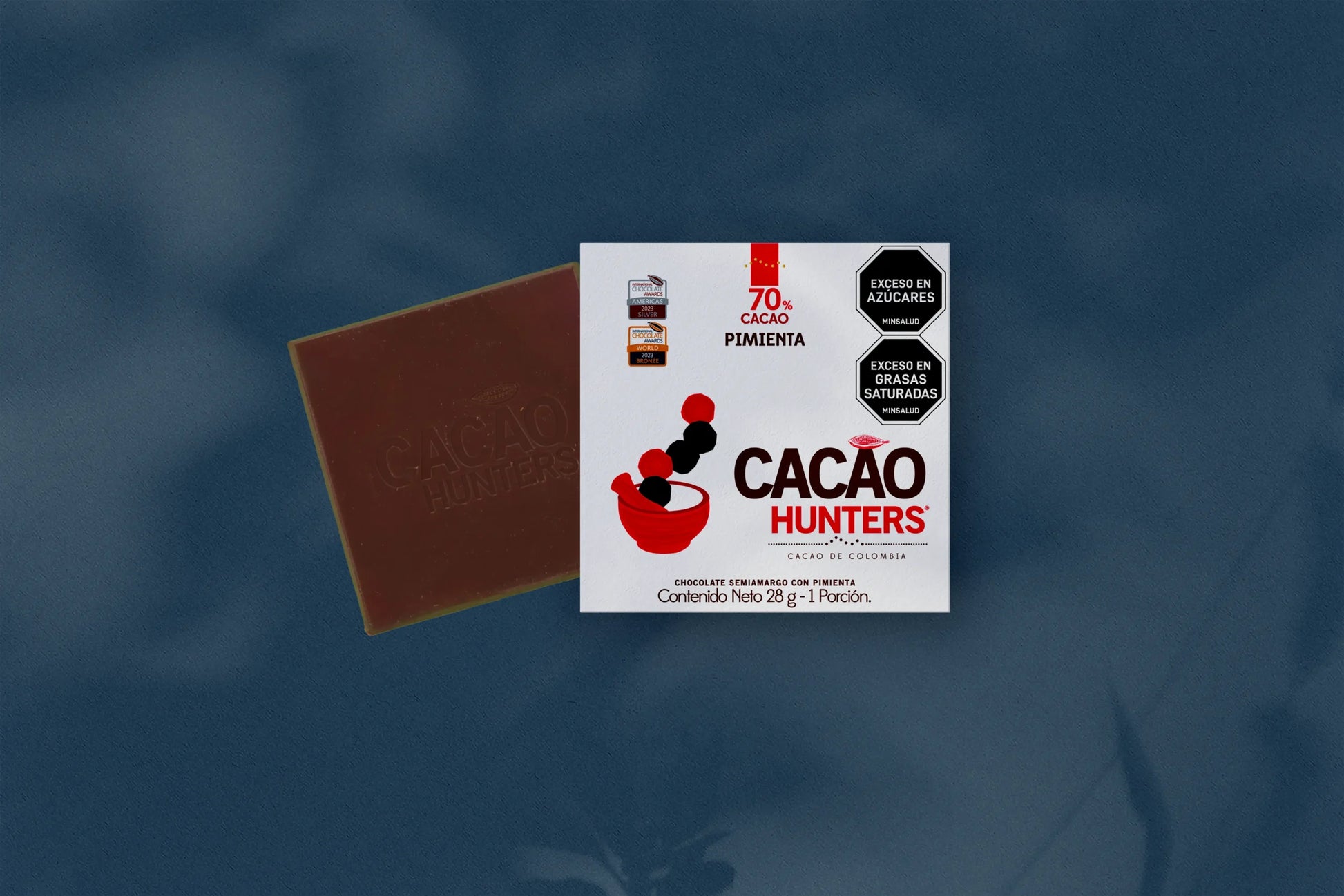 Chocolate Pimienta 70% - Tableta por 28g