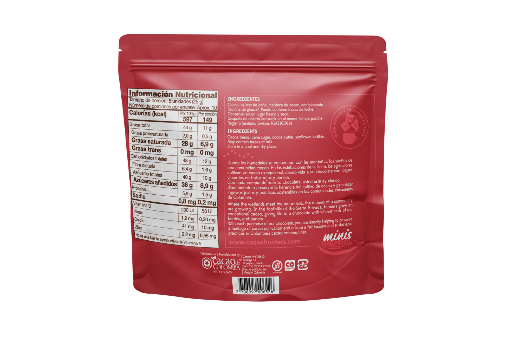 Hunters mini  Sierra Nevada 64% - 240gr
