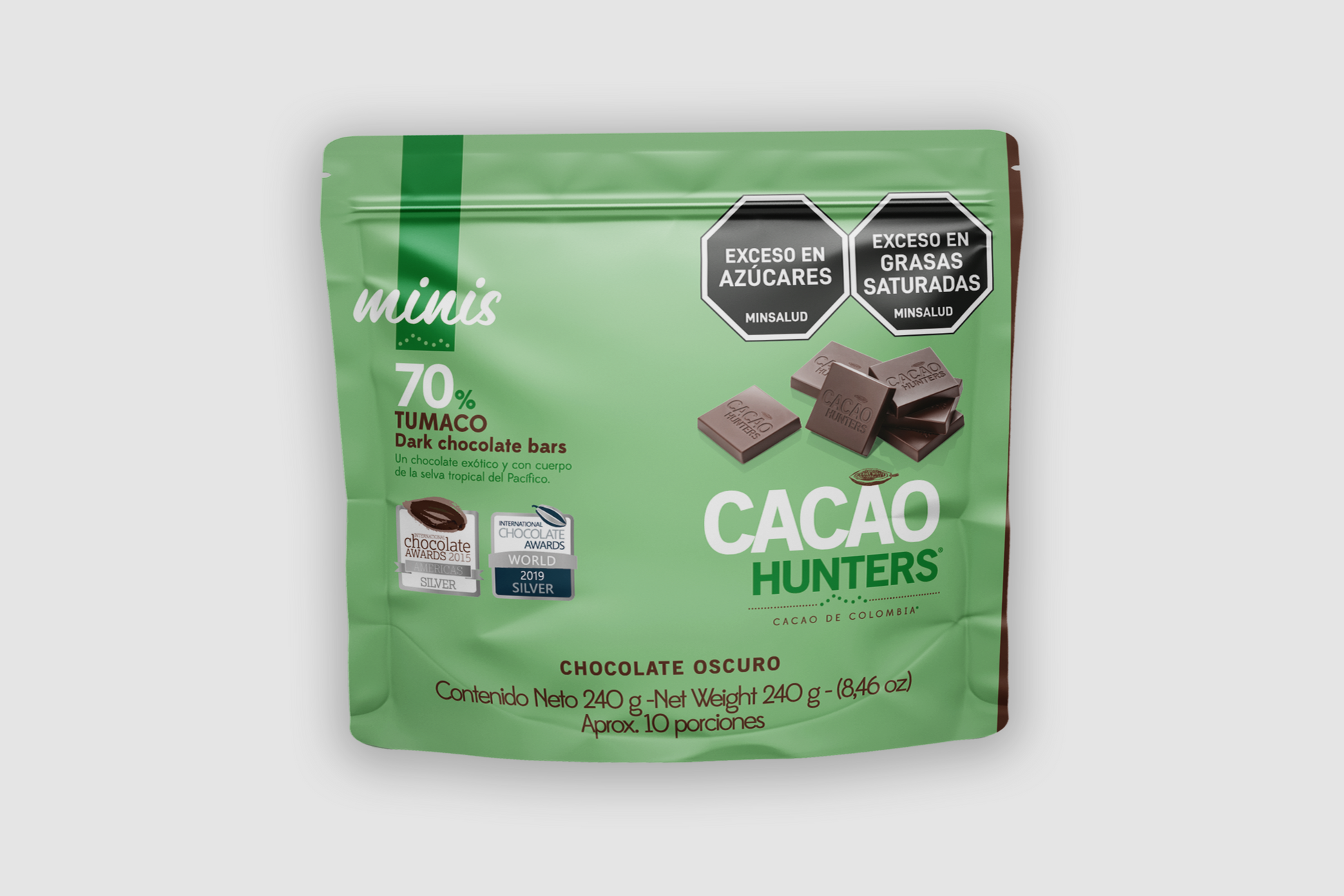 Hunters mini Tumaco 70% - 240gr