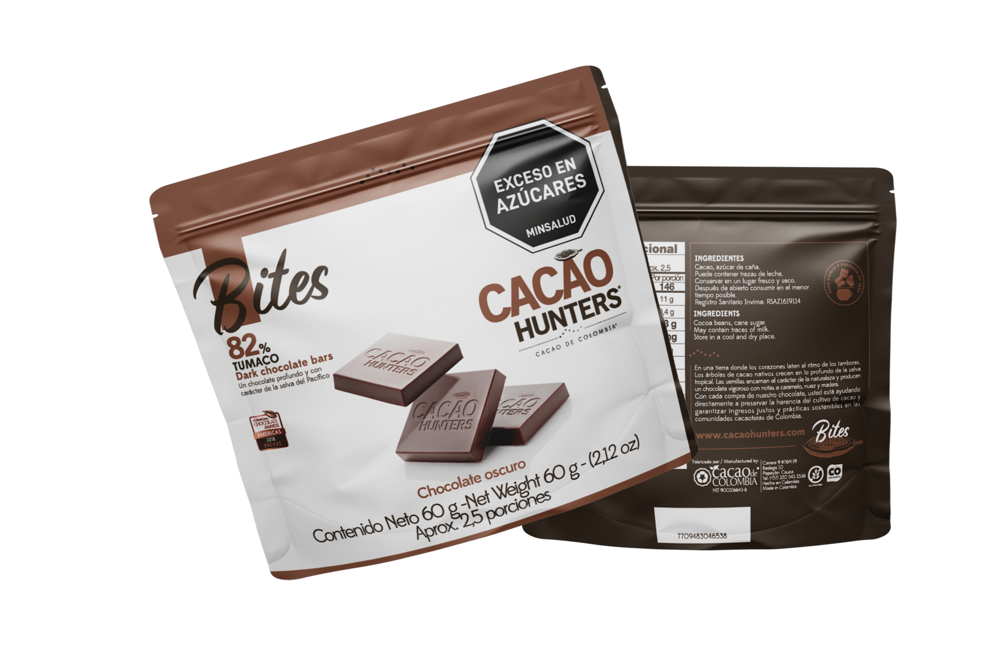 Bites Tumaco 82% - 60gr