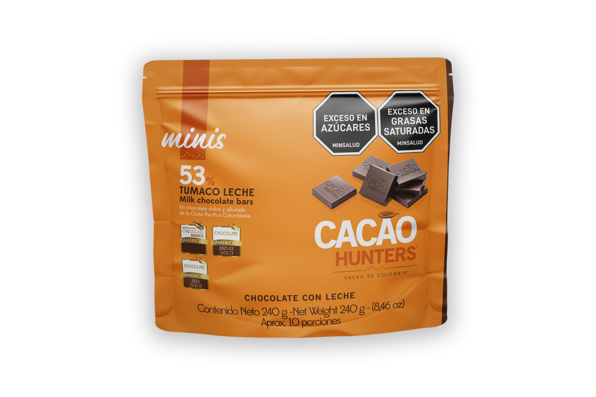 Hunters mini Tumaco Leche 53% - 240gr