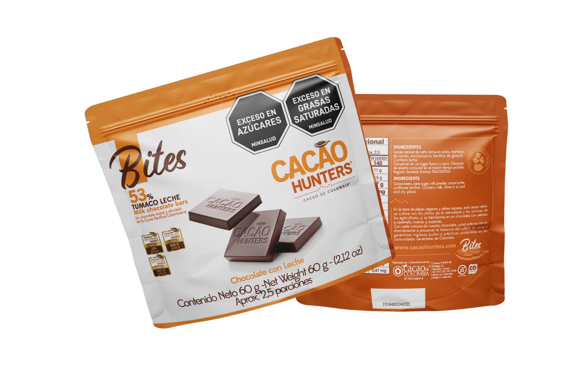 Bites Tumaco leche 53% - 60gr