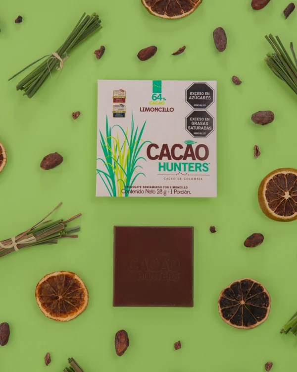 Chocolate semiamargo con Limoncillo 64% - Tableta por 28g - Imagen 4