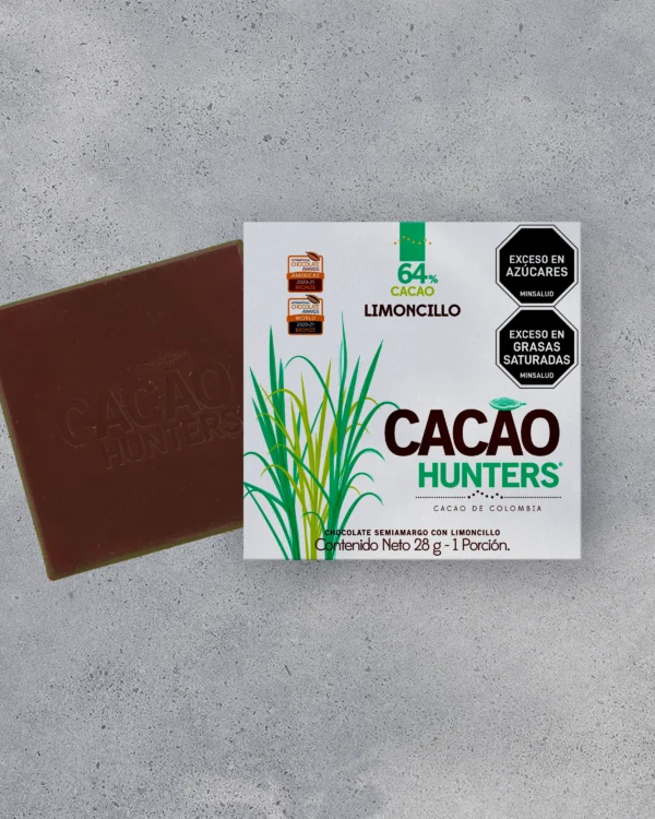 Chocolate semiamargo con Limoncillo 64% - Tableta por 28g