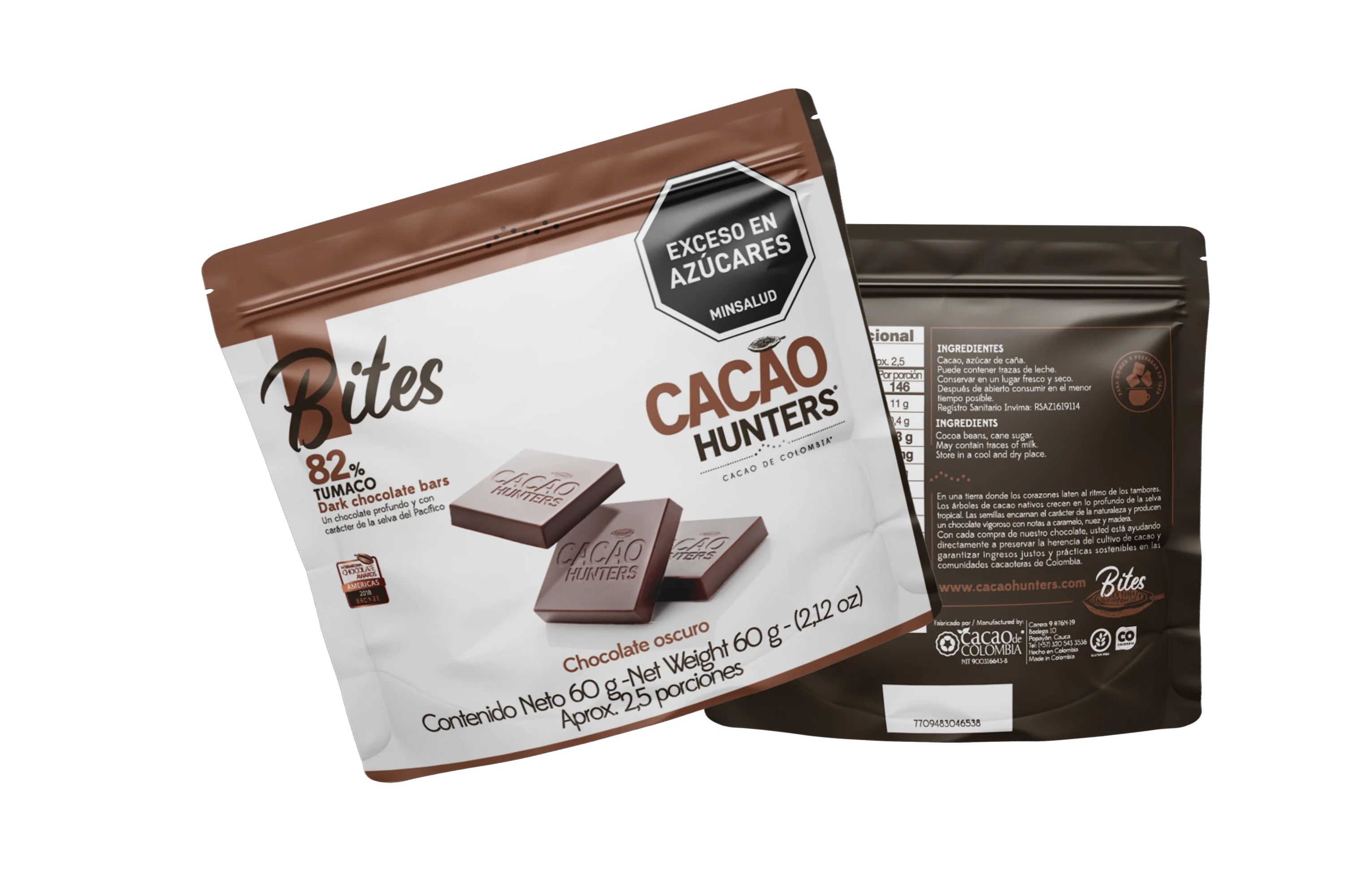Bites Tumaco 82% - 60gr - Imagen 2